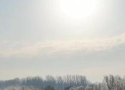 Cina: incantevole panorama di brina nello Hebei
