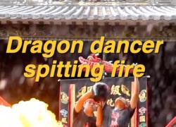 Cina: "Danza del drago ubriaco" a Zhongshan 