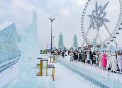 Cina: Harbin, si chiude Int'l Ice Sculpture Competition (1)