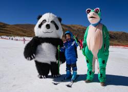 Cina: Xizang, apre prima stazione sciistica della stagione (1)