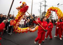 Cina: Hunan, celebrazioni per Festa di primavera a Yiyang (2)