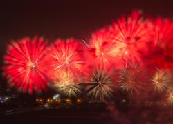 Cina: fuochi d'artificio per la Festa di primavera a Macao (2)