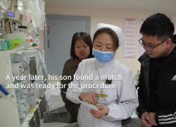 Cina: padre di ricevente di cellule staminali emopoietiche fa commovente donazione