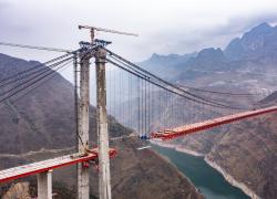 Cina: Guizhou, costruzione di superstrada Nayong-Qinglong (1)