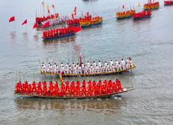 Cina: festival delle barche a Taizhou (3)