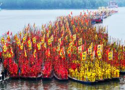 Cina: festival delle barche a Taizhou (1)