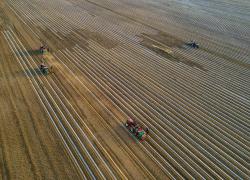 Cina: Mongolia Interna, agricoltura primaverile a Hinggan League (1)