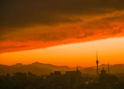 Cina: bagliore del tramonto su Pechino