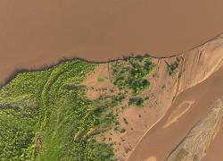Cina: Ningxia, panorama del fiume Giallo (2)