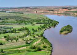 Cina: Ningxia, panorama del fiume Giallo (1)