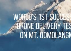 Cina: DJI, primi test riusciti al mondo di consegna con drone su monte Qomolangma