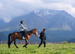 Cina: Xinjiang, area panoramica di Lujiaowan a Shawan (1)