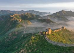 Cina: foto aerea della Grande Muraglia nello Hebei (2)