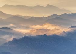 Cina: foto aerea della Grande Muraglia nello Hebei (1)