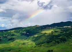 Cina: panorama di terrazzamenti Hani nello Yunnan (2)