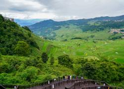 Cina: panorama di terrazzamenti Hani nello Yunnan (1)