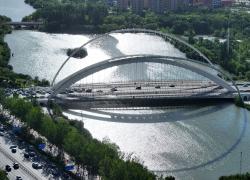 Cina: Ningxia, veduta aerea di Yinchuan (2)