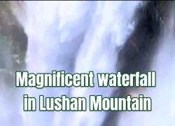 Cina: magnifica cascata sul monte Lushan