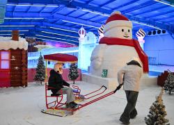 Cina: Jiangsu, un mondo di neve e ghiaccio a Huaian (1) 