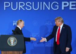 USA-Russia: conferenza stampa del vertice Trump-Putin in Alaska (1)