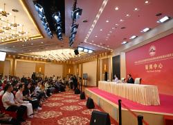 Cina: centro stampa per commemorazione per V-Day tiene conferenza stampa