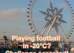 "Citt&agrave; del ghiaccio" della Cina lancia una sfida di calcio sulla neve