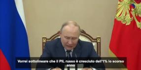 Putin ammette frenata Pil russo, cresciuto dell'1% nel 2025