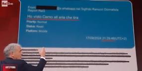 Giletti mostra chat di Ranucci con Boccia, conduttore Report: "Cerno fa parte di lobby gay di destra come Mancini e Signorini" - VIDEO