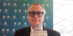 Carlo Bonomi  alla presentazione della mostra "Giacobbe lotta contro l'Angelo": "Vogliamo ricordare i valori delle Olimpiadi"