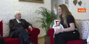 Milano Cortina, il Presidente Mattarella incontra la sciatrice Sofia Goggia
