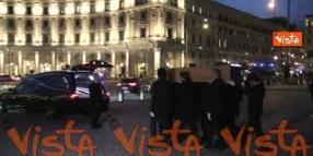 Funerali di Antonino Zichichi, il feretro lascia la Basilica di Santa Maria degli Angeli a Roma