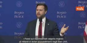 Vance: "Il Board of Peace porter&agrave; grande prosperit&agrave; per gli Stati Uniti"