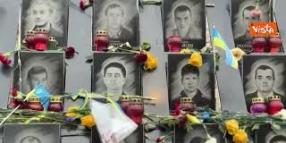 Il sacrario delle vittime della guerra in Ucraina a Kiev