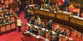 Meloni lascia Aula Senato dopo discussione sulle comunicazioni su crisi Iran