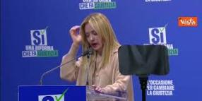 Referendum giustizia, Meloni: Nessuno ha in mente di liberarsi della magistratura