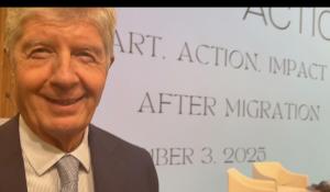 GABRIELE GALATERI DI GENOLA (THSN): "L'arte è un veicolo per aiutare le persone che viaggiano per necessità non per scelta"-VIDEO