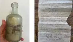 Australia, trovato messaggio in bottiglia scritto da un soldato nel 1916, durante la Prima guerra mondiale, alla madre: "Tutto va bene, il cibo è buono" - VIDEO
