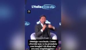 Obbligo vaccino Covid, Conte ad Atreju: "Prendetevela con Draghi, gli dissi che era una stupidaggine, non mi ha ascoltato" - VIDEO
