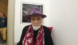 Pistoletto al GDI: "Le opere puntano alla pace, a Gaza un continuo sterminicidio e un sistema di leonesca predazione"