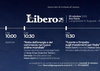 Libero Quotidiano presenta &ldquo;Le rotte dell&rsquo;energia e del commercio nel nuovo ordine mondiale&rdquo;