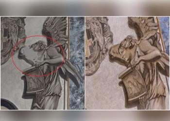 Cancellato il volto dell'angelo della Meloni nella cappella di San Lorenzo in Lucina, restauratore: "Me l'ha detto il Vaticano"