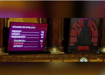 Decreto Ucraina &egrave; legge, ok definitivo dal Senato con 106 s&igrave;, 57 no e 2 astenuti, proroga ad invio di armi fino a fine anno