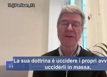 Prof Sachs denuncia: "Israele uccide nemici senza distinguere civili e militari, far&agrave; in Libano ci&ograve; che ha fatto a Gaza" - VIDEO