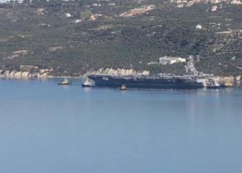 Portaerei Gerald Ford, incendio a bordo, distrutti 600 letti, ipotesi sabotaggio da parte dei marinai, nave verso Creta - VIDEO