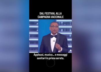 Sanremo, spot "pro-vax" di Carlo Conti: "Vaccino contro papilloma virus &egrave; importante, mi raccomando, prevenzione" - VIDEO