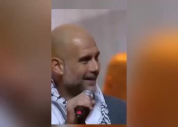 Gaza, il discorso di Guardiola: &ldquo;Abbiamo abbandonato e trascurato i bambini palestinesi, chi detiene il potere &egrave; codardo&rdquo; - VIDEO