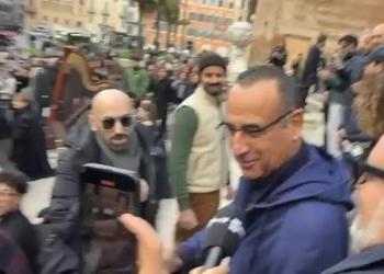 Conti a Piazza di Spagna per lo spot di Sanremo: oggi niente annunci