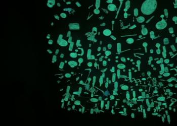 Uno strano cielo illumina la Galleria Poggiali a Milano