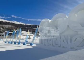 A Livigno la neve diventa anche arte per celebrare le Olimpiadi