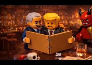 Iran, Trump e Netanyahu in stile Lego, tycoon lancia attacco dopo coinvolgimento Epstein files, Teheran risponde - VIDEO